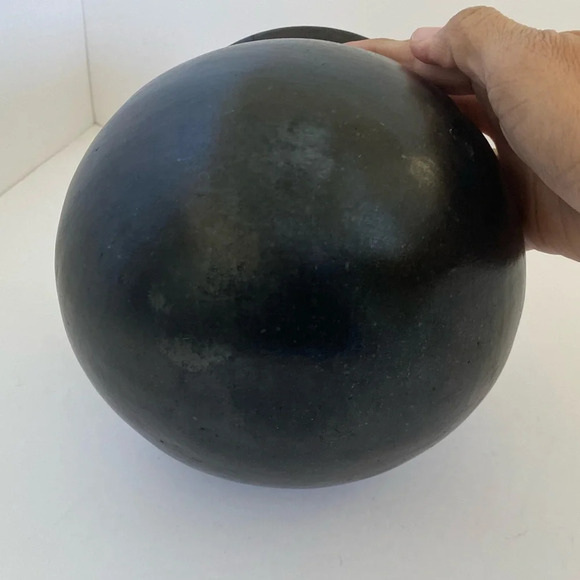 Beautiful ceramic dark brown Vase Bohemian - Picture 3 of 9